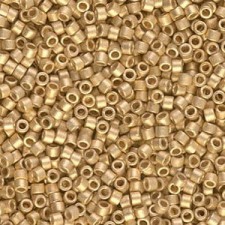 Miyuki delica Beads 11/0 - Matte 24kt gold light plated DB-334